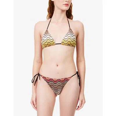 Missoni Womens Multi Zig-zag Pattern Bikini Set In Multi