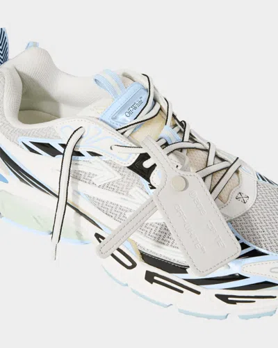 Off-white Sneakers Be Right Back White Light Blue In Animal Print