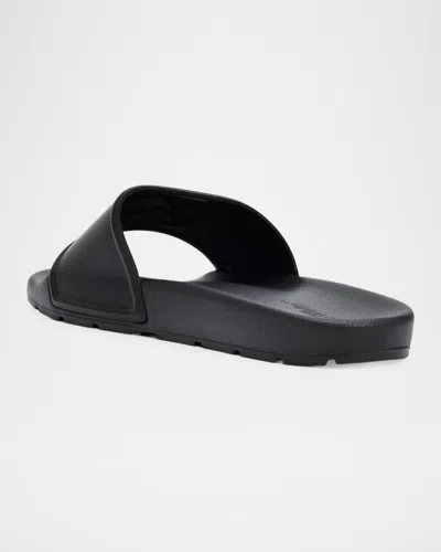 Off-white Arrows Logo-print Slides In Black
