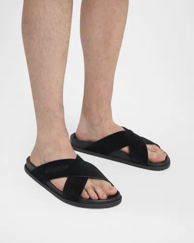 Dolce & Gabbana Sandals In Split In Black