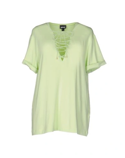 Just Cavalli T-shirt In Light Green