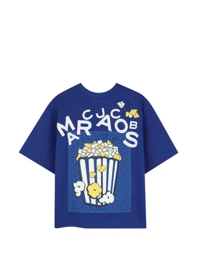 Marc Jacobs Popcorn-print T-shirt In Blue