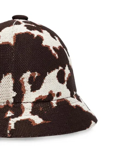 Kangol Patterned Bucket Hat In Brown