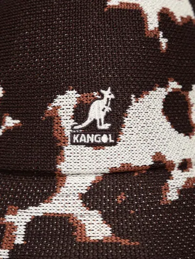 Kangol Patterned Bucket Hat In Brown