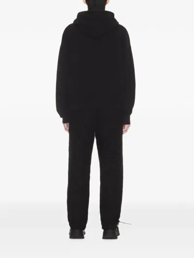 Off-white Kangaroo-pocket Hoodie In Black