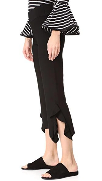 Shop Opening Ceremony Flounce Hem Pants In Black