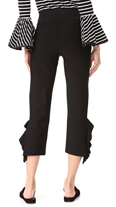 Shop Opening Ceremony Flounce Hem Trousers In Black