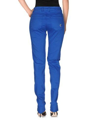 Shop Love Moschino Denim Pants In Bright Blue