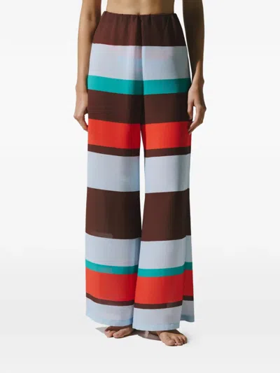 Baobab Lula Striped Trousers In Multi