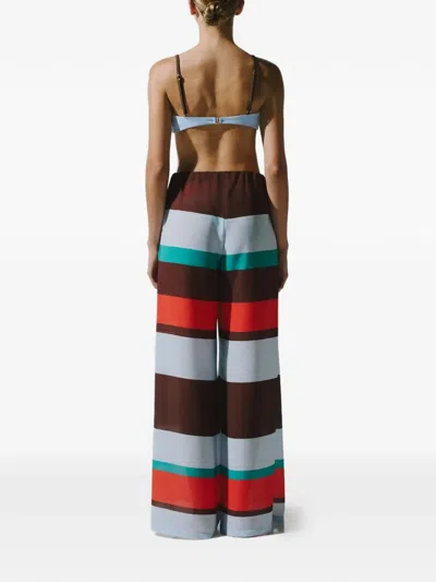 Baobab Lula Striped Trousers In Multi