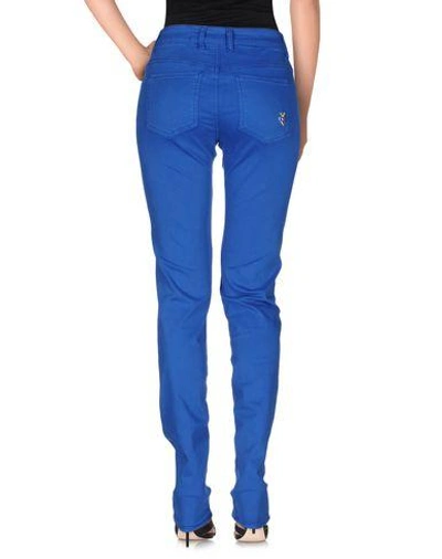 Shop Love Moschino Denim Pants In Bright Blue