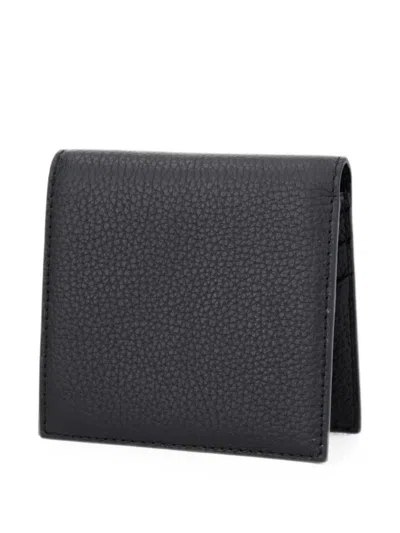 Trussardi Textured Wallet In Black