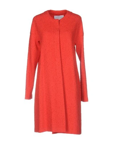 Harris Wharf London Cardigans In Coral