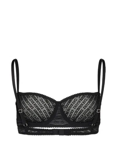 Dsquared2 Balconette Bra In Black