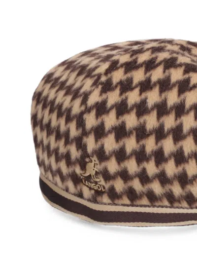 Kangol Patterned Beret In Brown