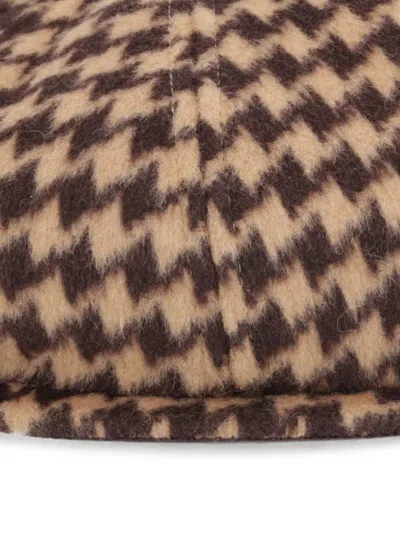 Kangol Patterned Beret In Brown
