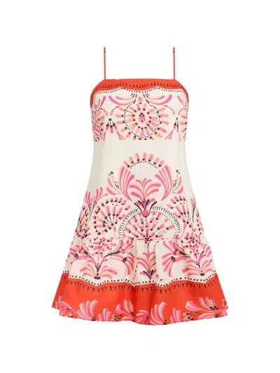 Marie Oliver Eileen Ruffled Mini Dress In Multi