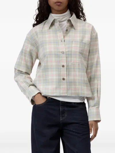 Closed Check-print Oversized Shirt In Multi