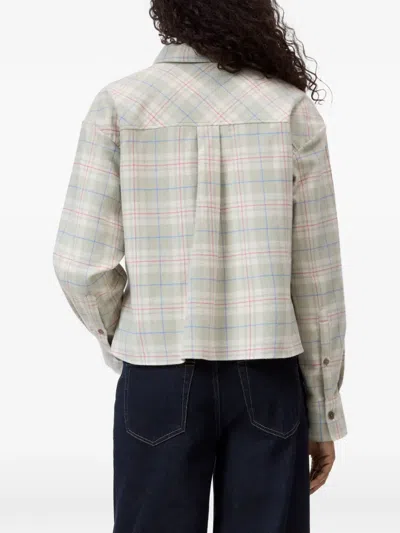 Closed Check-print Oversized Shirt In Multi