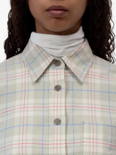 Closed Check-print Oversized Shirt In Multi