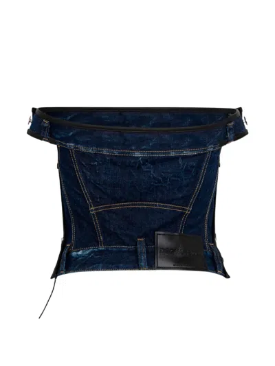 Dsquared2 Dark Upside Top In Blue