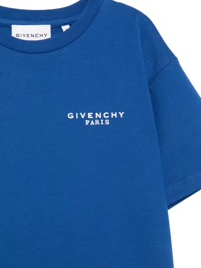 Givenchy Logo-print T-shirt In Blue