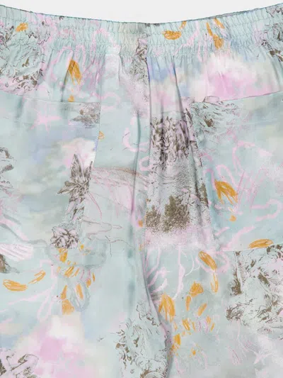 Off-white Printed Viscose Shorts In Multi