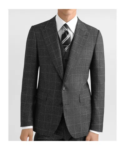 Dolce & Gabbana Check-pattern Three-piece Suit In Black