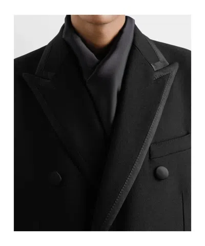Dolce & Gabbana Unlined Double-breasted Coat In Black