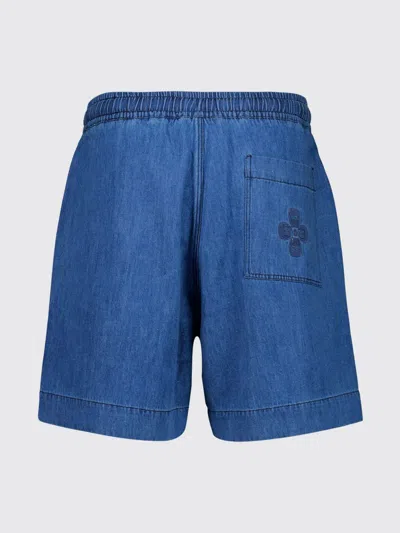 Commas Drawstring Denim Shorts In Blue
