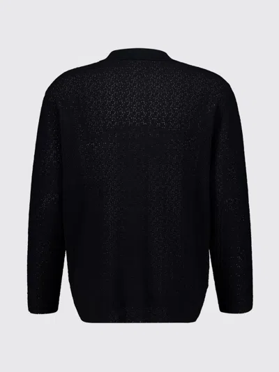Commas Collared Button-front Cardigan In Black