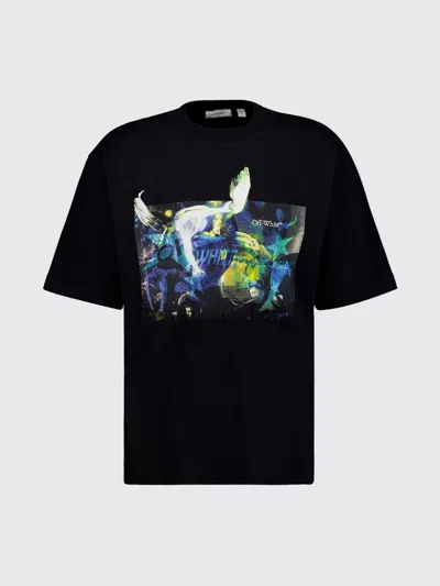 Off-white T-shirt Men In Black