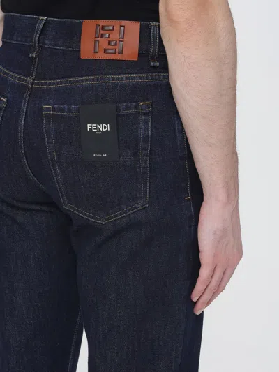 Fendi Jeans Men In Blue