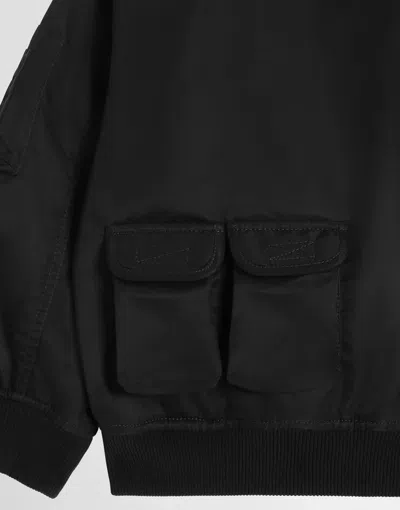 Dolce & Gabbana Dolce  Gabbana Kids Multi-pocket Bomber Jacket In Black