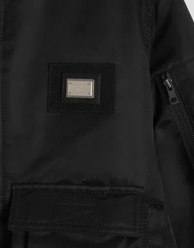 Dolce & Gabbana Dolce  Gabbana Kids Multi-pocket Bomber Jacket In Black