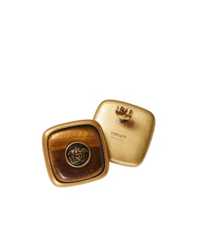 Versace Aura Earrings In Gold