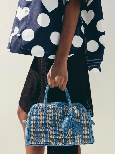 Jacquemus Double-handled Handbag In Blue