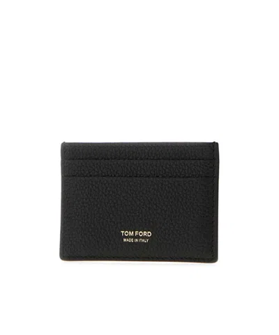 Tom Ford Rectangular Card Holder In Black