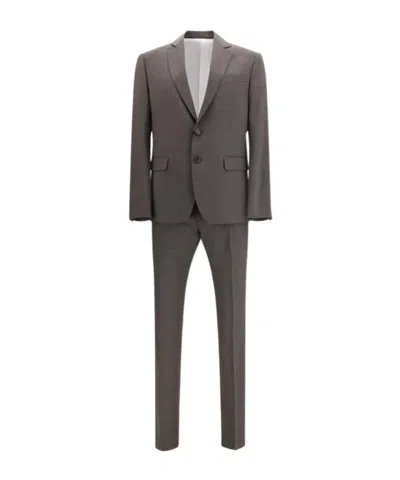 Dsquared2 Men Single-breasted Wool-blend Suit In Gray