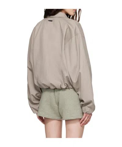Essentials Womens Full Zip Work Jacket In Brown