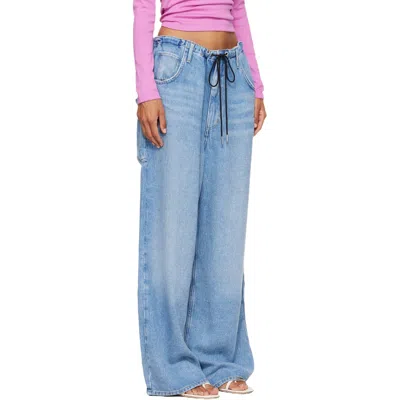 Agolde Belt-loop Jeans In Blue