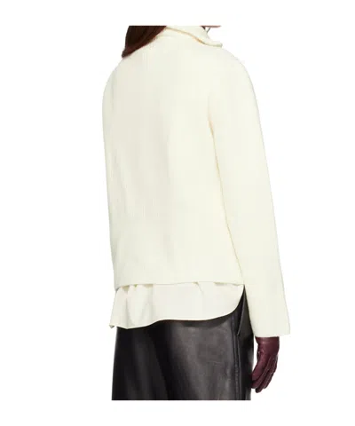 Mackage Off-white Gladys Knit Half-zip Pullover Sweater In White