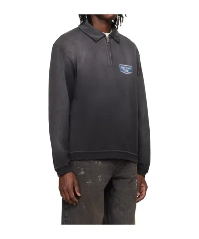 Represent Cotton Sweatshirt Logo Front And Back Print In Gray