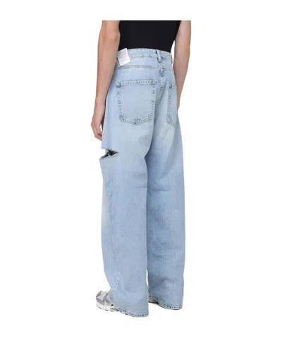 Icon Denim Scott Distressed-effect Straight-leg Jeans In Blue