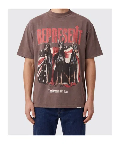 Represent Graphic Crew Neck T-shirt Short Sleeves In Multi