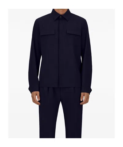 Herno Flap-pocket Shirt In Black