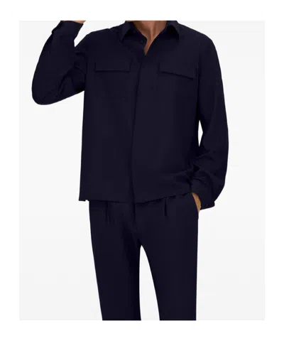Herno Flap-pocket Shirt In Black