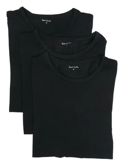 Paul Smith 3-pack T-shirts In Black
