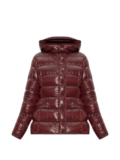 Moncler Multicolor Goose Down Full-length Jacket In Red