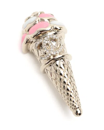 Chanel Coco Mark Ice Cream Brooch In Multi